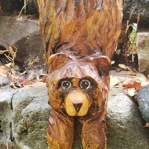 Chainsaw Carved Mt. Shasta Bear 18 inch Unique Original Gift